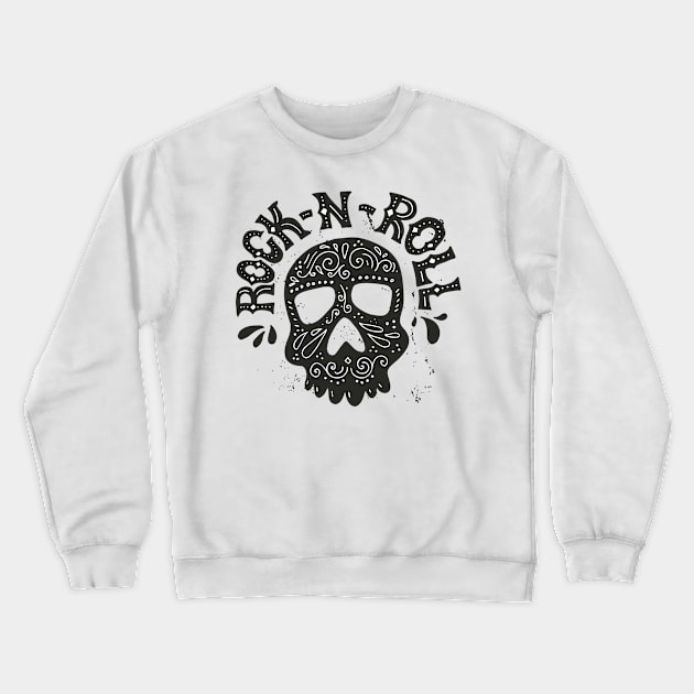 Rock-n-roll Crewneck Sweatshirt by Favete